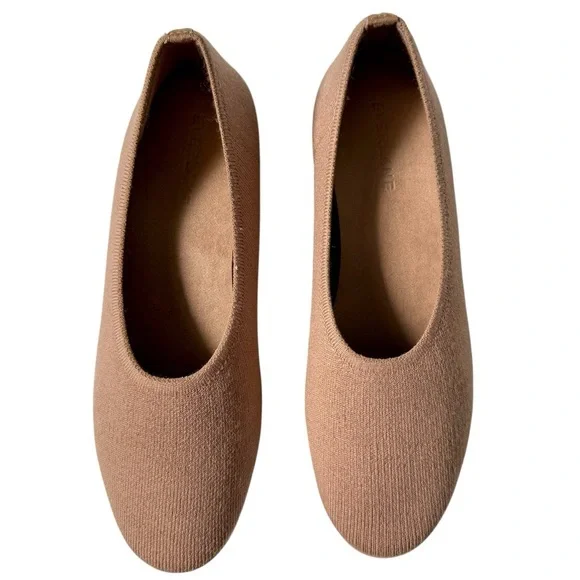 Everlane The Day Glove ReKnit Ballet Flats 6 NWT Cinnamon Latte - Picture 1 of 6